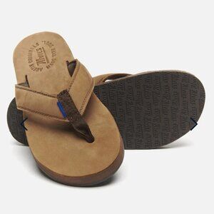 Alvies "The Riverside" Leather Men's flip flops size 11